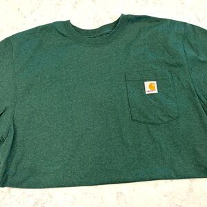 Carhartt Forest Green Tee with Pocket
